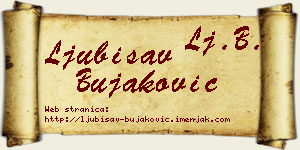 Ljubisav Bujaković vizit kartica